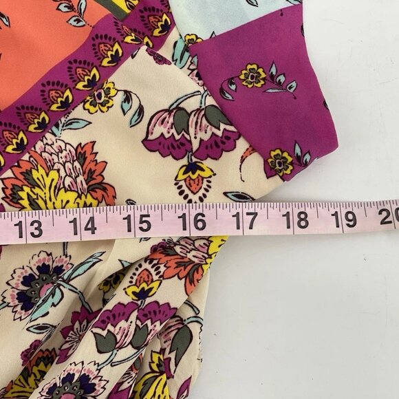 Daniel Rainn DR2 Sleeveless Dress Womens Size Large Purple Orange Yellow Floral - Picture 5 of 9